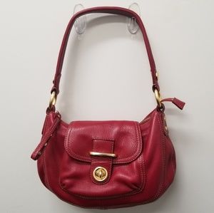 Scarlett Blake Red Leather Shoulder Bag